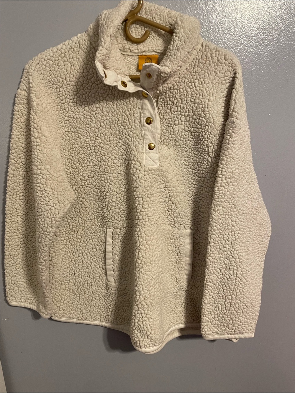 Ruby Rd. Ivory Sherpa Pullover